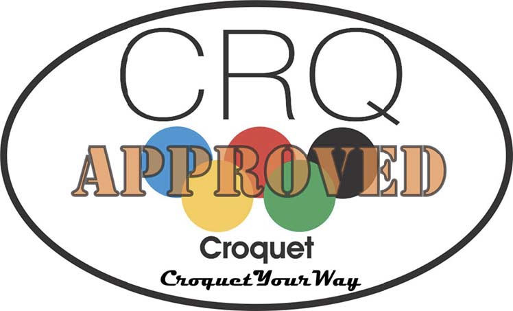 CRQ 312 Croquet Set CRQ/GPRO 9 Wicket/6 Player, 28 inch Handles, Wooden Rack