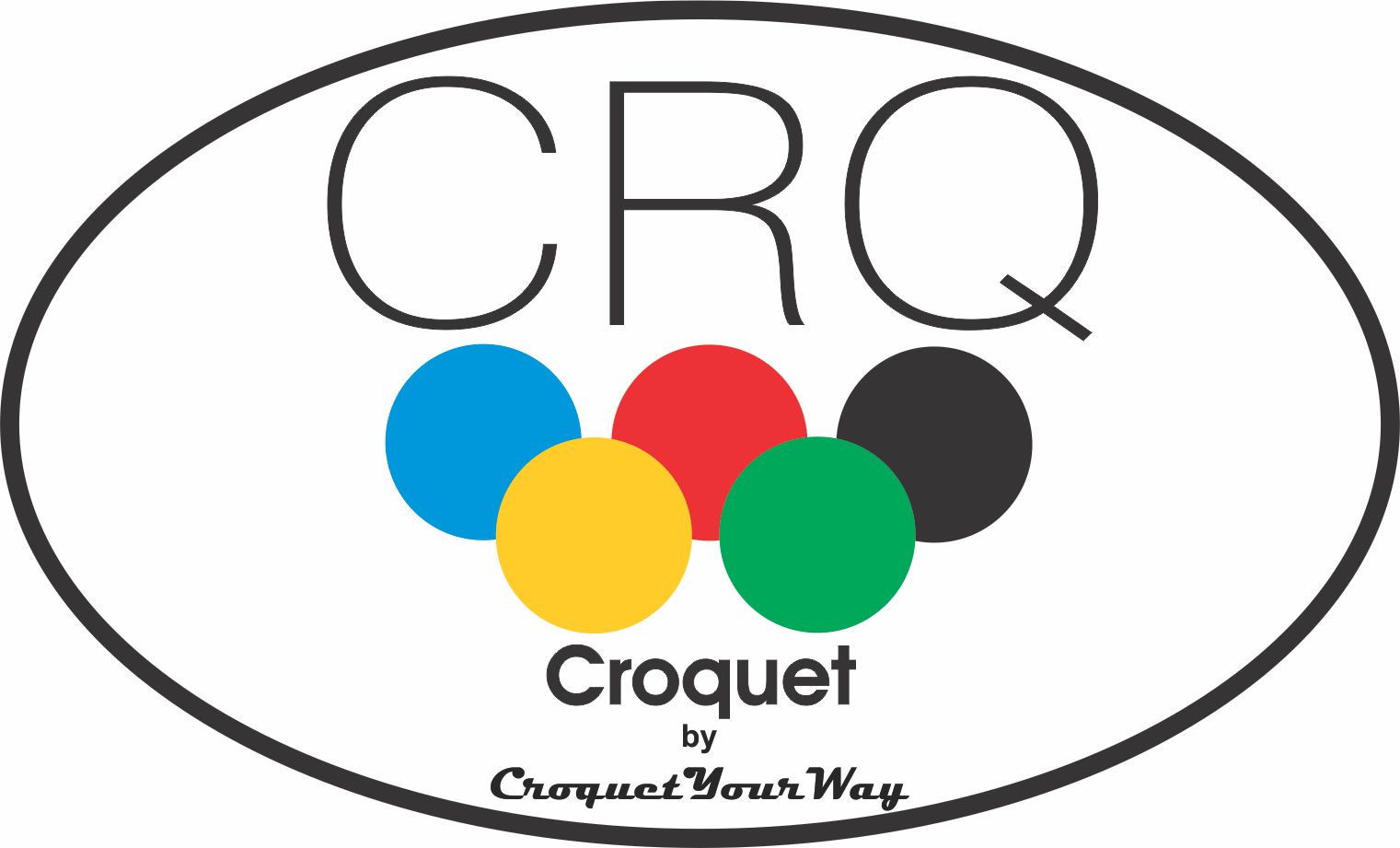 CRQ 535 Croquet Corner, CRQ Amish Made Classic, White, 14 inch, 4 piece