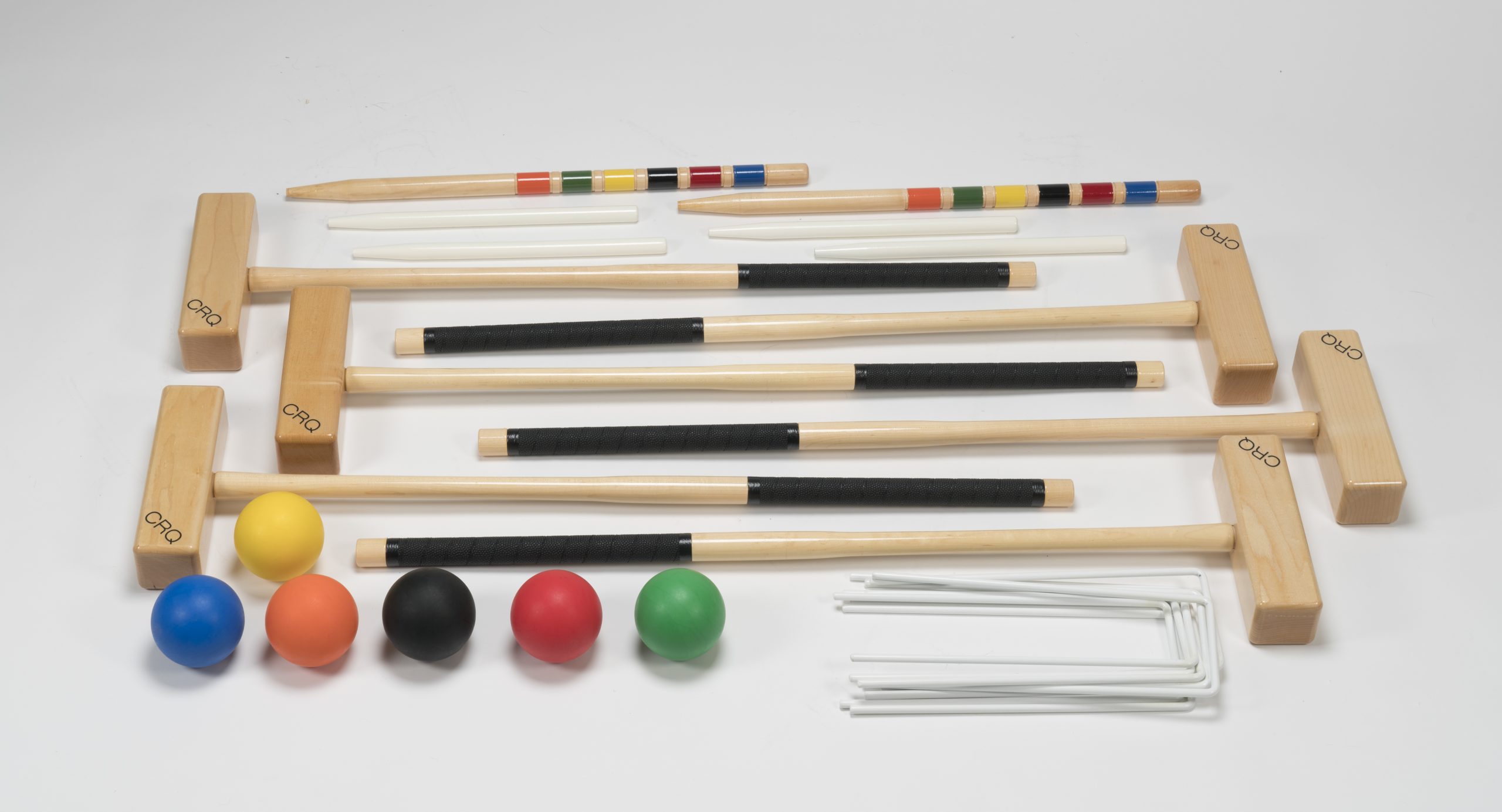 CRQ 112 Croquet Set: CRQ Amish Made Classic 9 Wicket/6 Player, No Case