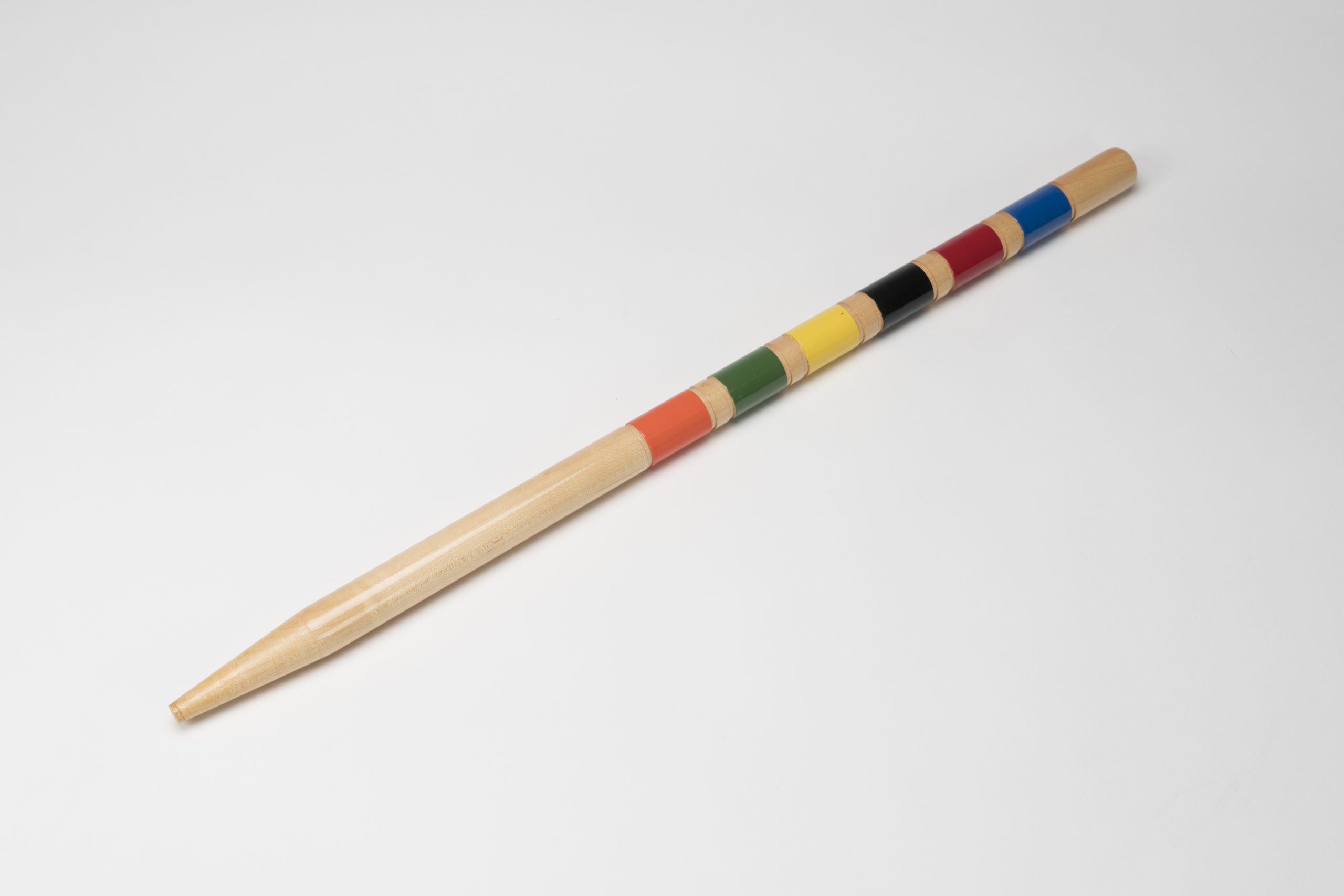 CRQ 730 Croquet Stake: CRQ Amish Made Classic, 9 Wicket, 6 Color, 24 inch, 1 Piece
